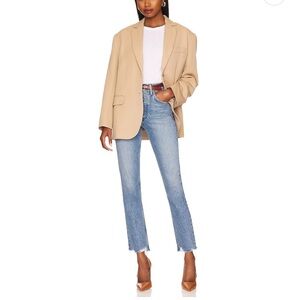 Agolde Riley High Rise Crop Jeans in Haven